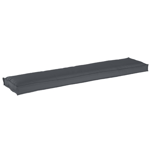 Pallet Cushion for Bench Anthracite 180x40x8 cm Oxford Fabric