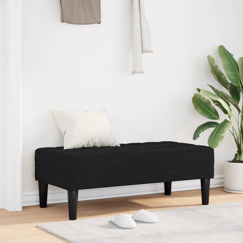 Bench Black 113 x 57 x 39 cm Velvet