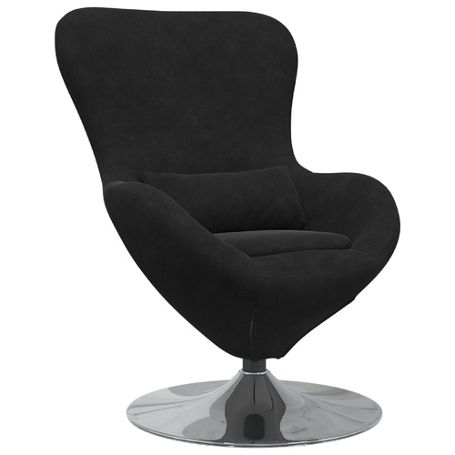 Egg Chair in Black Velvet