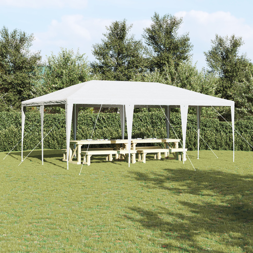 Party Tent White 600 x 400 x 266 cm Polyethylene and Steel