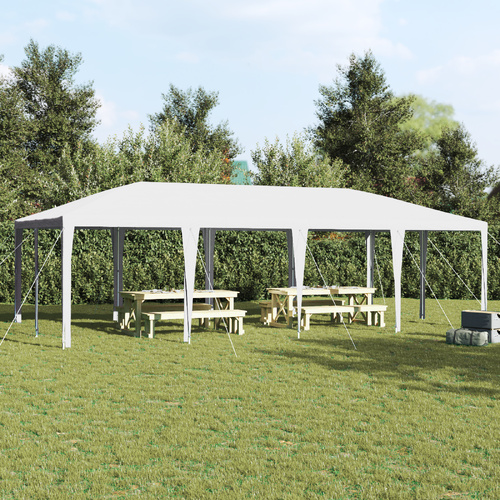 Party Tent White 800 x 400 x 266 cm Polyethylene and Steel