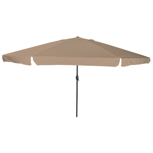 Garden Parasol Taupe and Black 395 x 395 x 245 cm