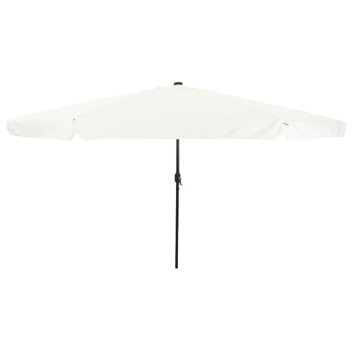 Garden Parasol Sand and Anthracite 395 x 395 x 245 cm Polyester