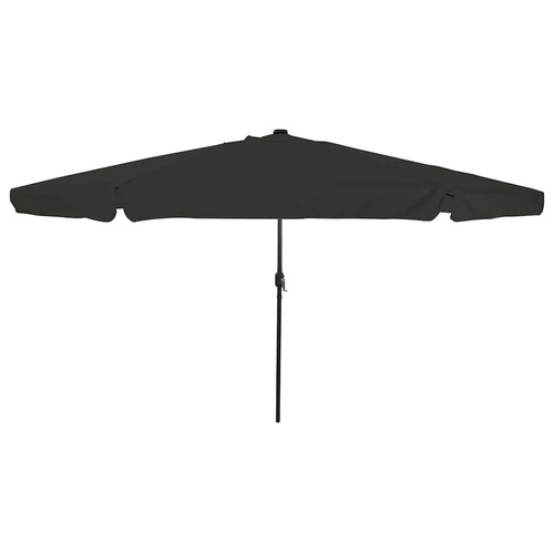 Garden Parasol Black 395 x 395 x 245 cm Polyester and Steel