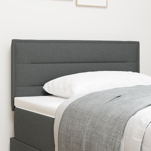 Headboard with Headboard Dark Grey 100 cm Faux Leather