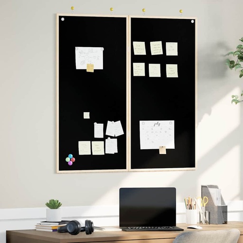 Chalkboard Folding Black 100 x 1.4 x 100 cm Solid pine wood