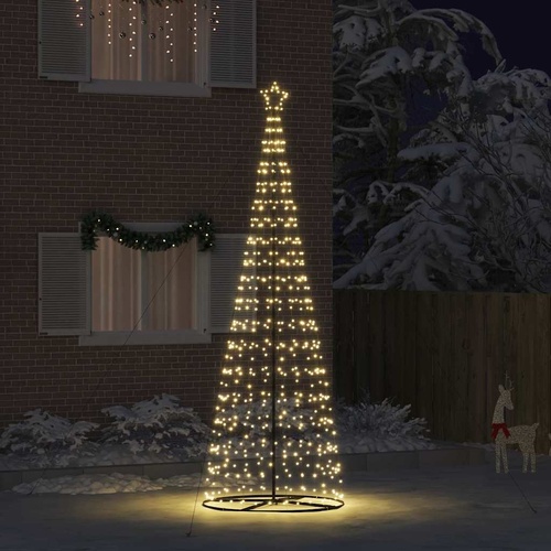 LED Christmas Tree Warm White 138 x 138 x 400 cm Iron