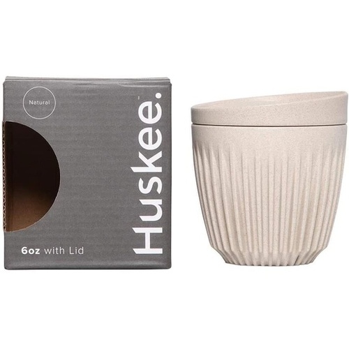Huskee 6oz Cup & Lid Natural