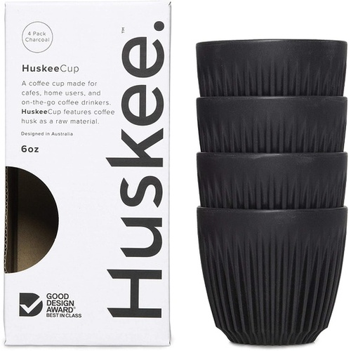Huskee 6oz Cup  4 packs Charcoal