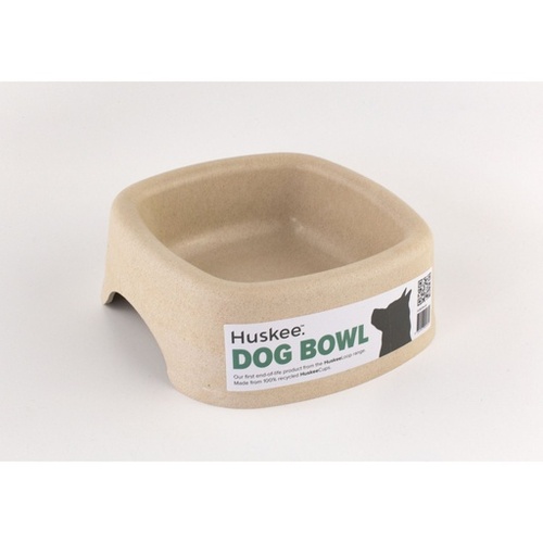 Huskee Dog Bowl Natural