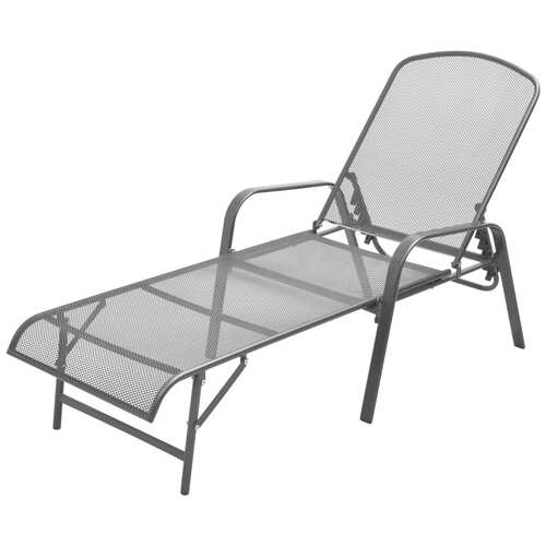 Sun Lounger Steel Anthracite