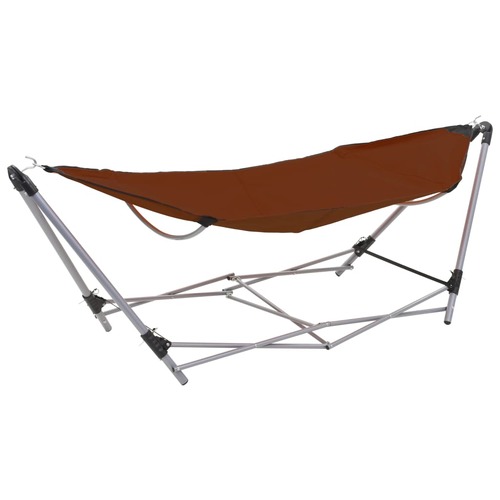 Hammock with Foldable Stand Brown