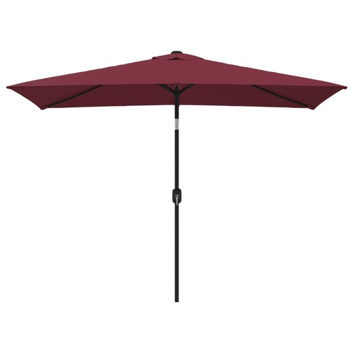 Garden Parasol with Metal Pole 300x200 cm Bordeaux Red