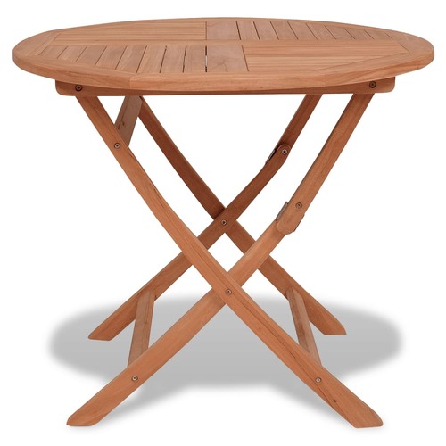 Folding Garden Table 85x76 cm Solid Teak Wood