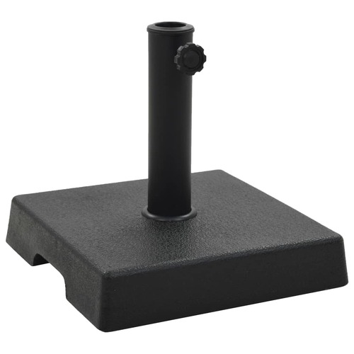 Parasol Base Square Polyresin 8 kg Black