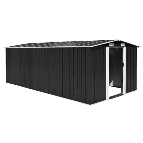 Garden Shed 257x489x181 cm Metal Anthracite (AU only)