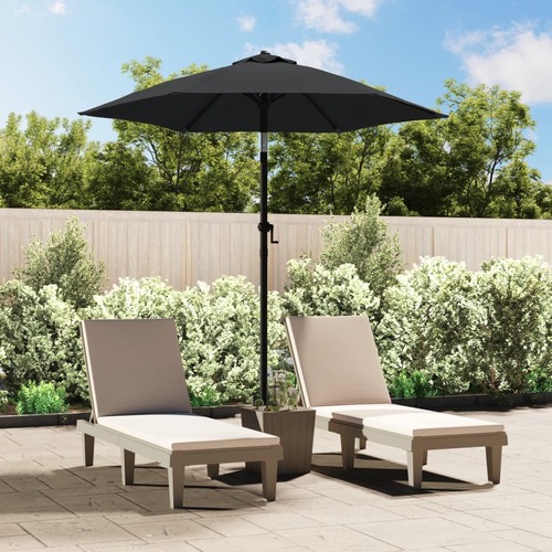 Garden Parasol Anthracite 200x224 cm Aluminium