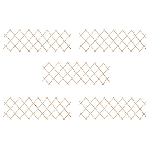 Trellis Fences 5 pcs Firwood 180x60 cm