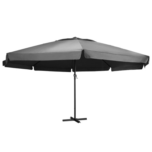 Outdoor Parasol with Aluminium Pole 600 cm Anthracite