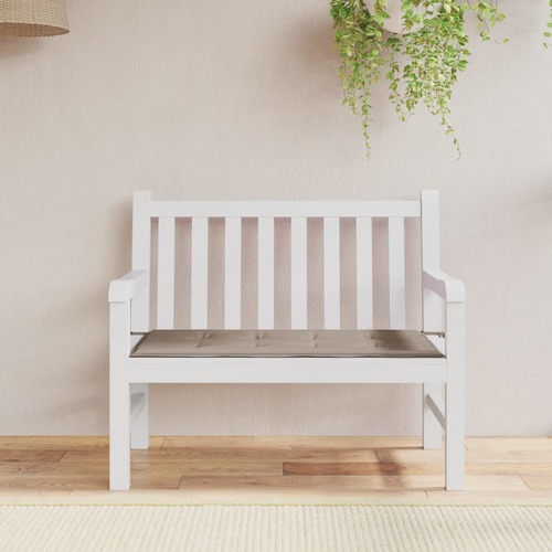 Garden Bench Cushion Taupe 120x50x4 cm Oxford Fabric
