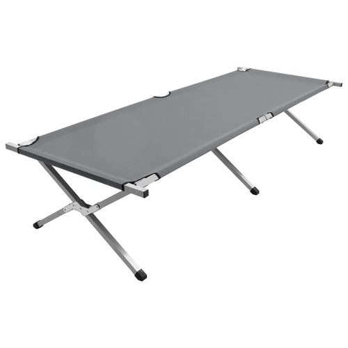 Camping Bed 210x80x48 cm XXL Grey