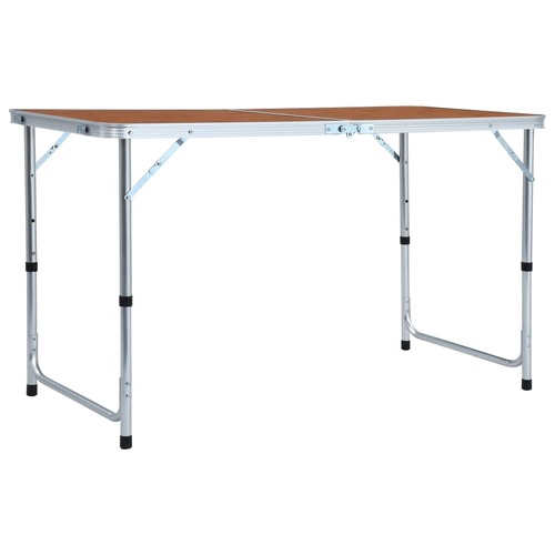 Foldable Camping Table Aluminium 120x60 cm