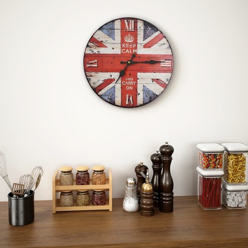 Vintage Wall Clock UK 30 cm
