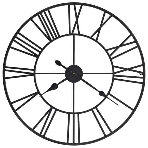 Vintage Wall Clock with Quartz Movement Metal 80 cm XXL