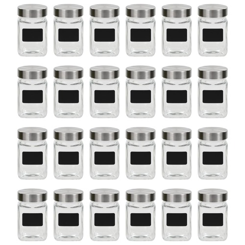 Storage Jars with Sticker 24 pcs 300 ml