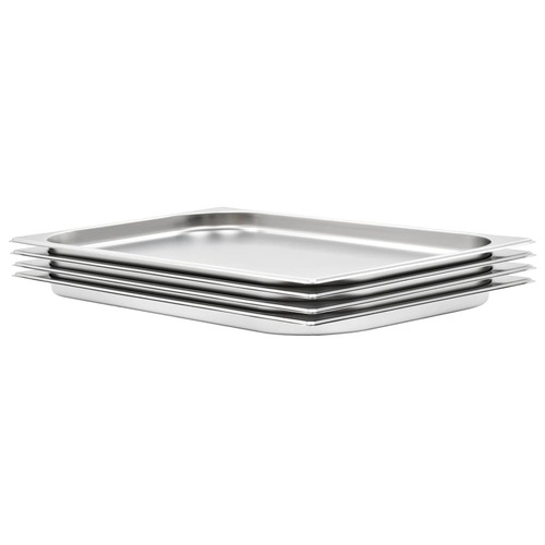 Gastronorm Containers 4 pcs GN 1/1 20 mm Stainless Steel