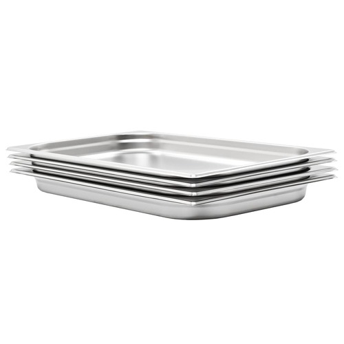 Gastronorm Containers 4 pcs GN 1/1 40 mm Stainless Steel