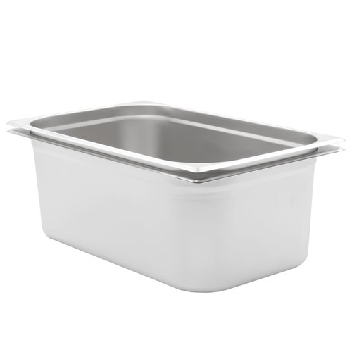 Gastronorm Containers 2 pcs GN 1/1 200 mm Stainless Steel