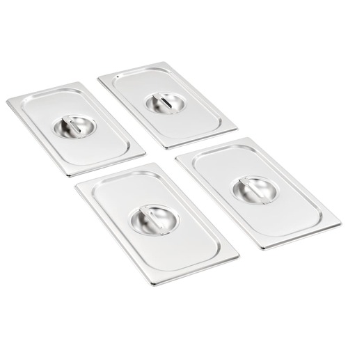 Lids for GN 1/3 Pan 4 pcs Stainless Steel