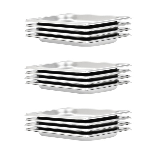 Gastronorm Containers 12 pcs GN 1/4 20 mm Stainless Steel