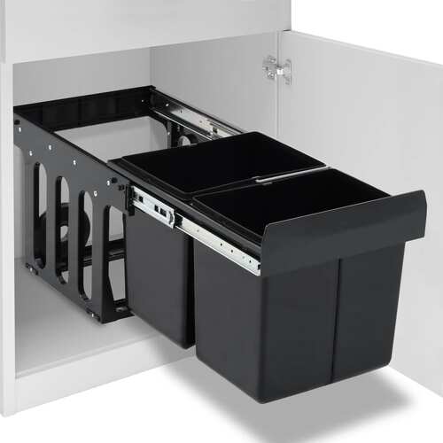 Kitchen Cupboard Pull-out Dustbin Soft-Close 36 L