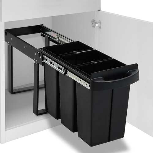Kitchen Cupboard Pull-out Dustbin Soft-Close 36 L