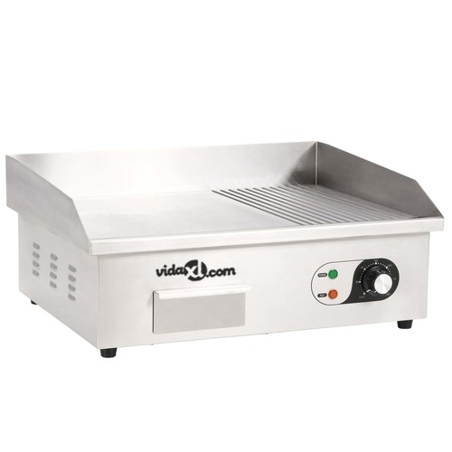 Electric Griddle Stainless Steel 3000 W 54x41x24 cm