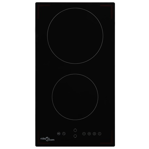 Ceramic Hob with 2 Burners Touch Control 3000 W