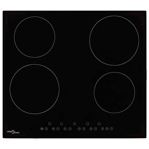 Ceramic Hob with 4 Burners Touch Control 6000 W