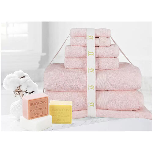 100% Cotton Bath Towel Set 7 Pieces Soft Luxury Face Hand Towels Mat Pack