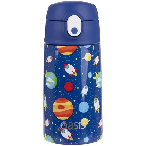 Oasis Kid's Drink Bottle with Sipper 400ml - Outer Space