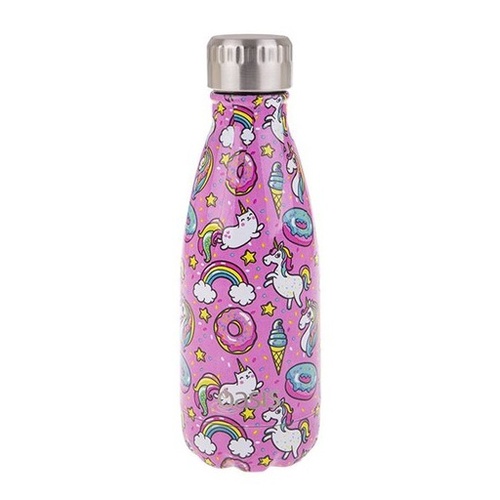 Oasis Stainless Steel Double Wall Insulated Drink Bottle 350ml - Unicorns