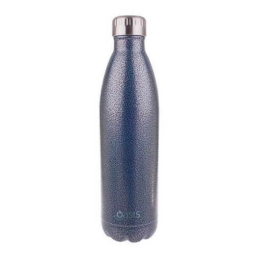 Oasis Stainless Steel Double Wall Insulated Drink Bottle 750ml - Hammertone Blue