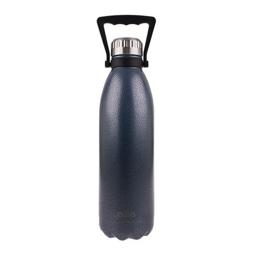Oasis Stainless Steel Double Wall Insulated Drink Bottle W/ Handle 1.5L - Hammertone Blue