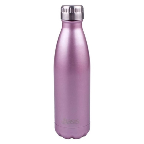 Oasis Stainless Steel Double Wall Insulated Drink Bottle 500ml - Blush
