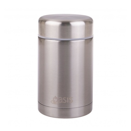 Oasis Stainless Steel Vacuum Insulated Food Flask 450ml - Silver