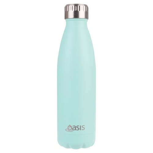 Oasis Stainless Steel Double Wall Insulated Drink Bottle 500ml - Matte Mint