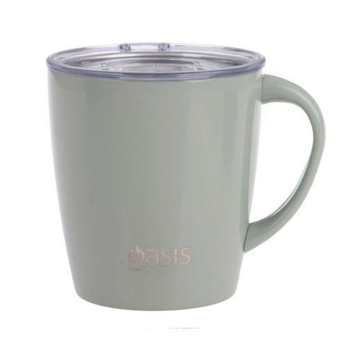 Oasis Stainless Steel Double Wall Insulated "Mojo Mug" 350Ml - River Gum 8917RG