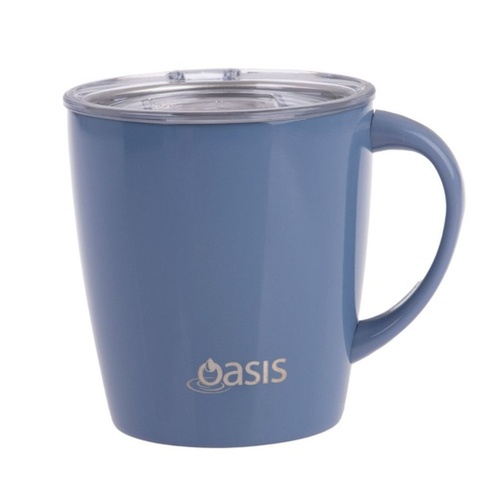 Oasis Stainless Steel Double Wall Insulated "Mojo Mug" 350Ml - Dusk Blue 8917DB