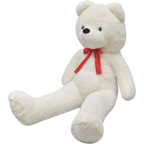 XXL Soft Plush Teddy Bear Toy White 135 cm